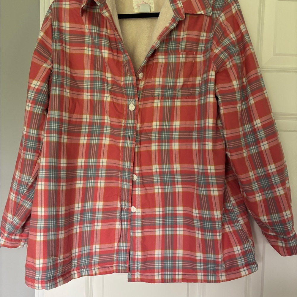 LL Bean Plaid Button-Up